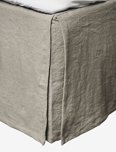 Mira Loose-Fit Bed Skirt - bettröcke - stone