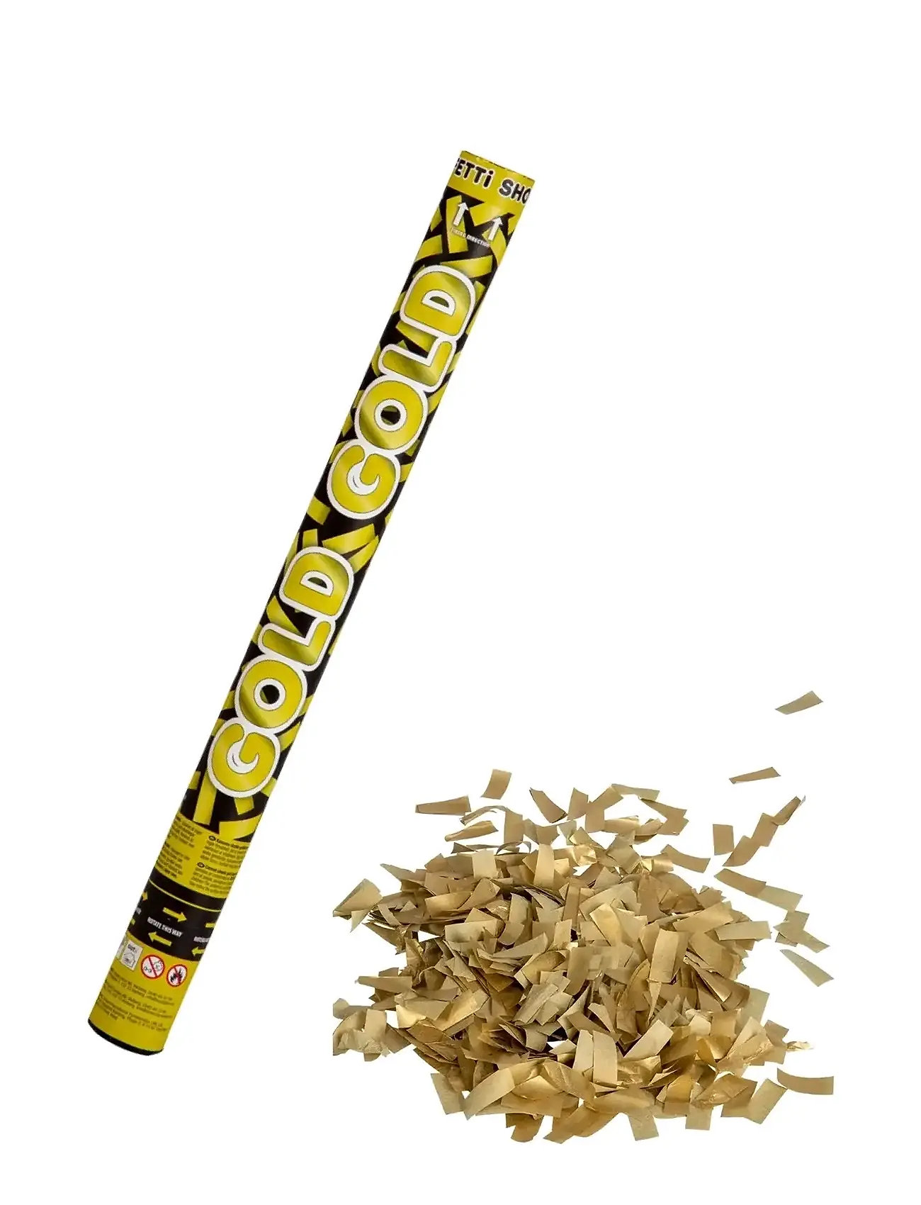 JOKER Confetti Shooter Guld 60 Cm Gold - 60 CM - Kinder