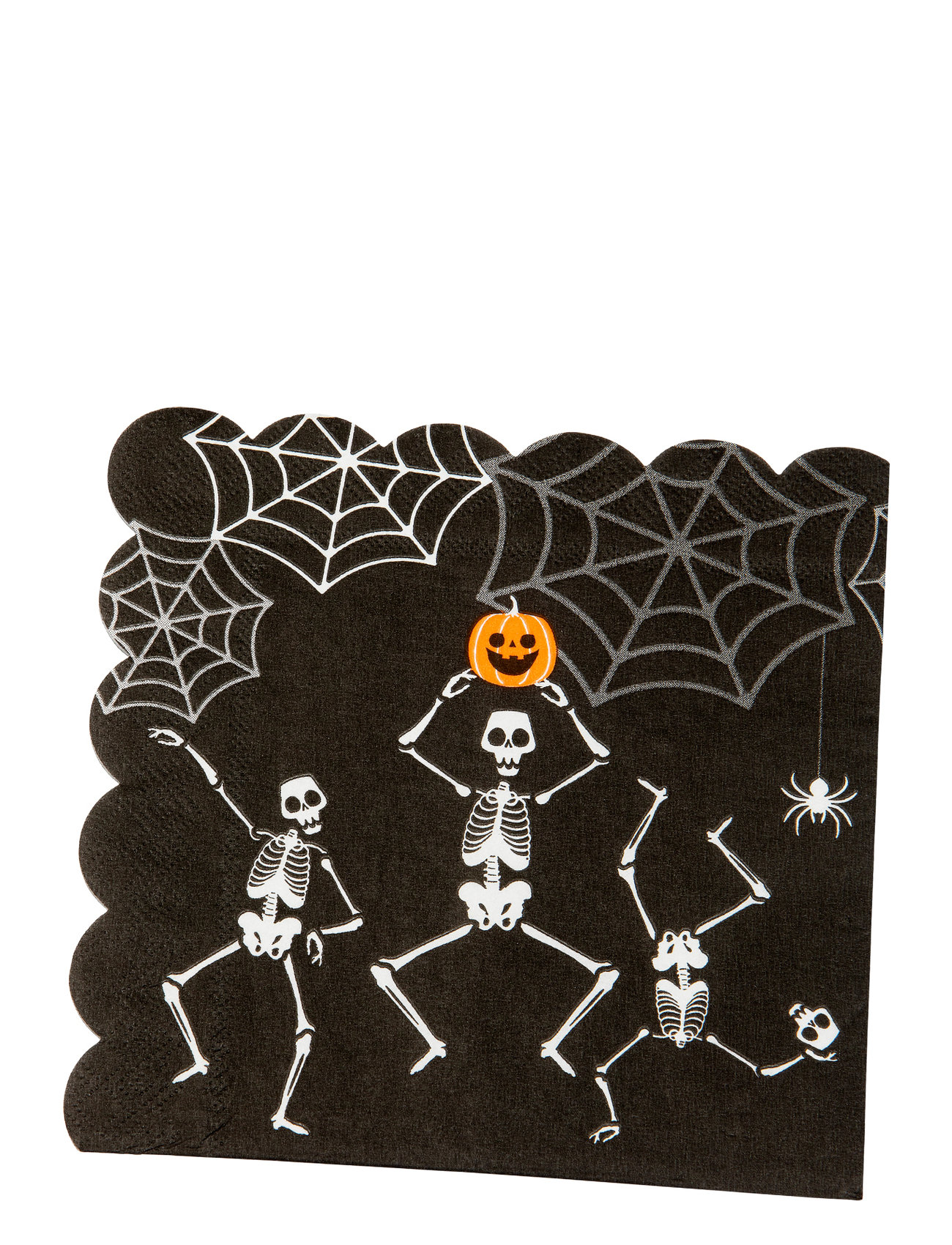 Paper Napkins Skeleton 16-P Home Kids Decor Party Supplies Black Joker