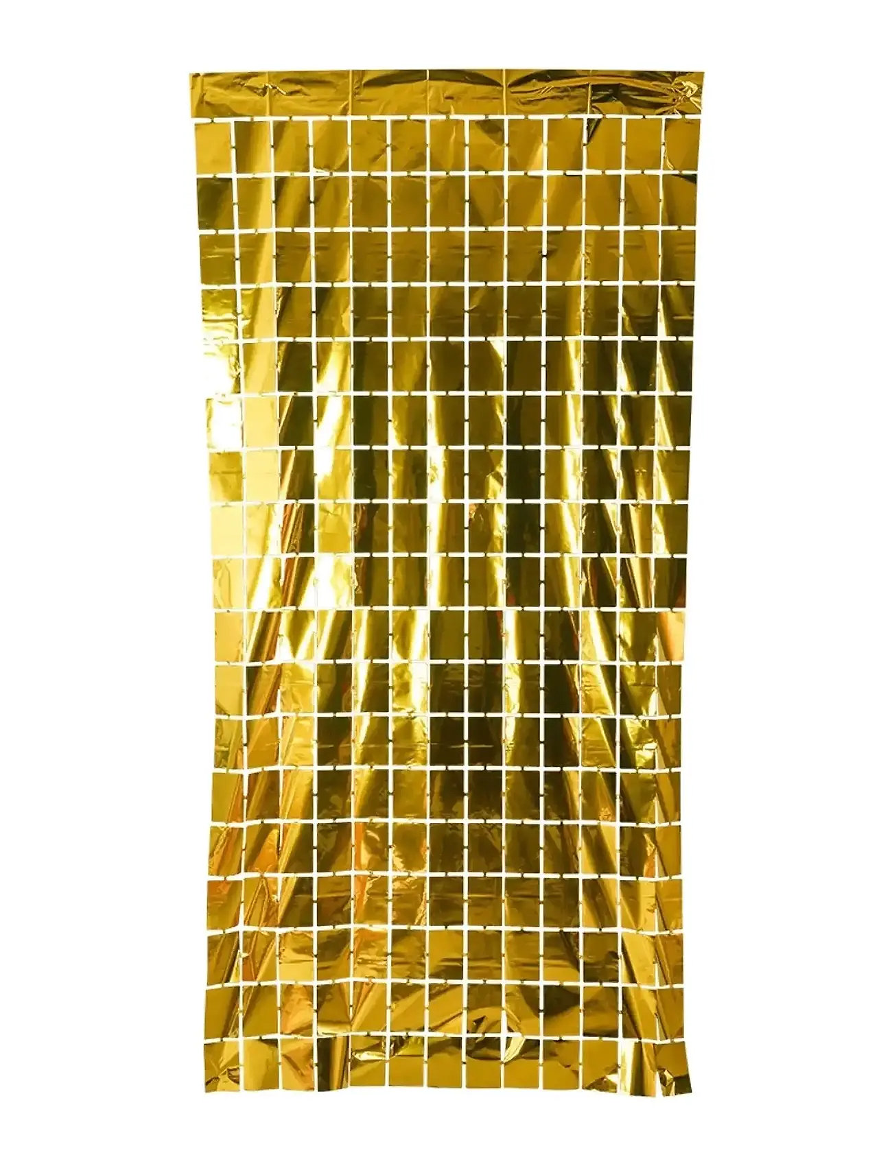 Joker Foil Gold Backdrop Square Curtain 1X2M, NO LENGTH, Gold, Legetøj > Children's Birthday, Børn