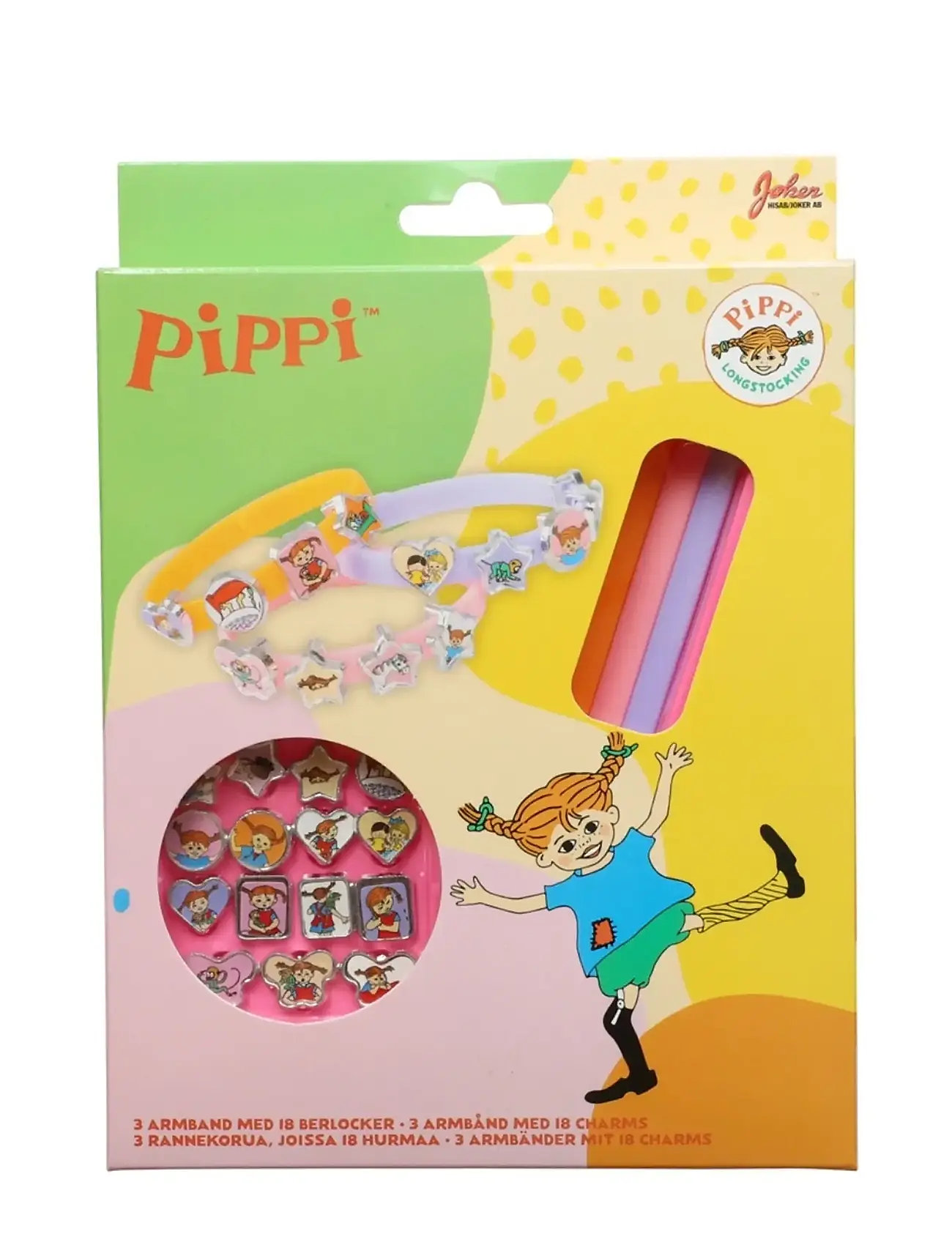Joker Pippi Bracelets And Charms, One Size, Multi/patterned, Baby Legetøj > Baby Walkers, Børn
