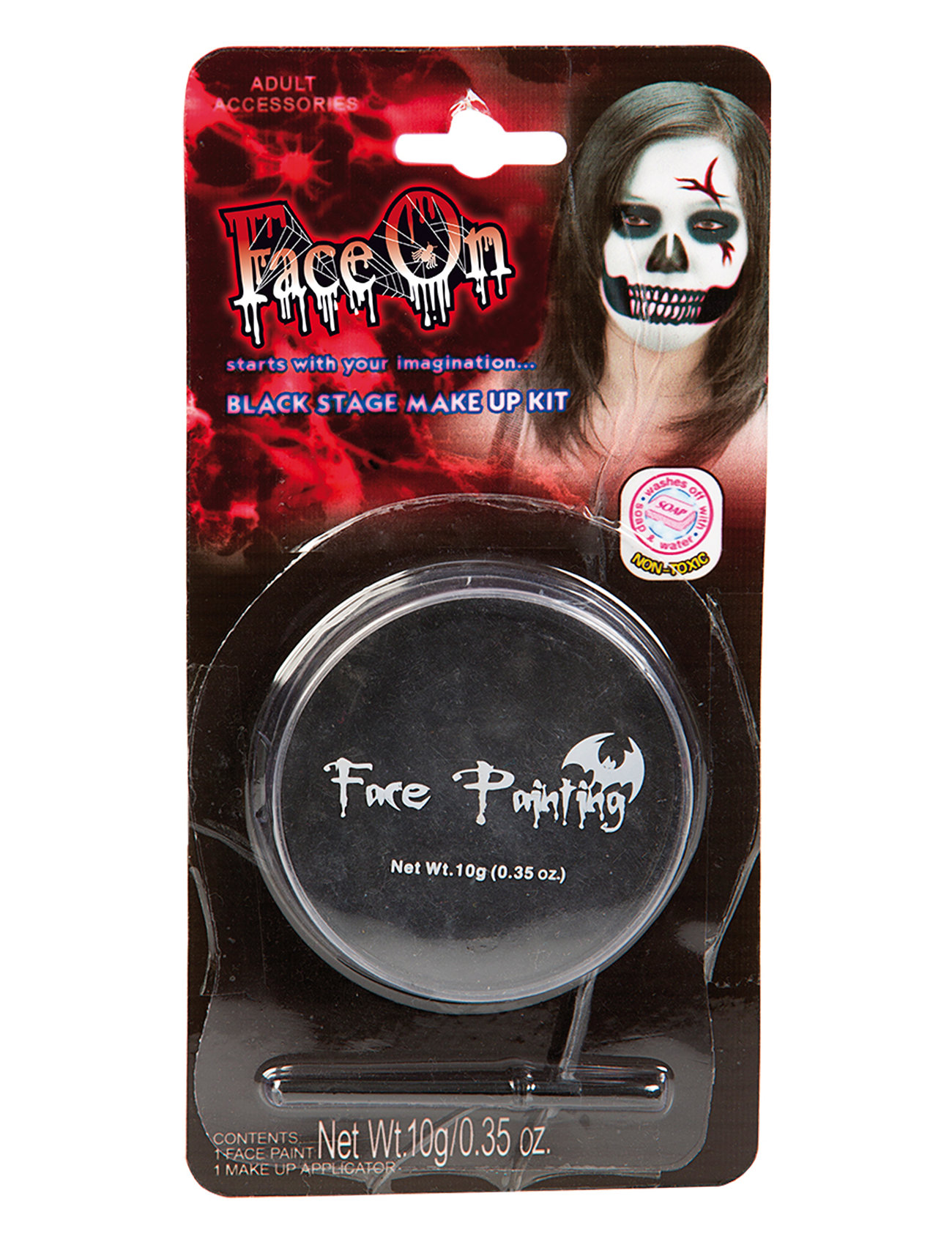 Joker Face Paint Black Svart