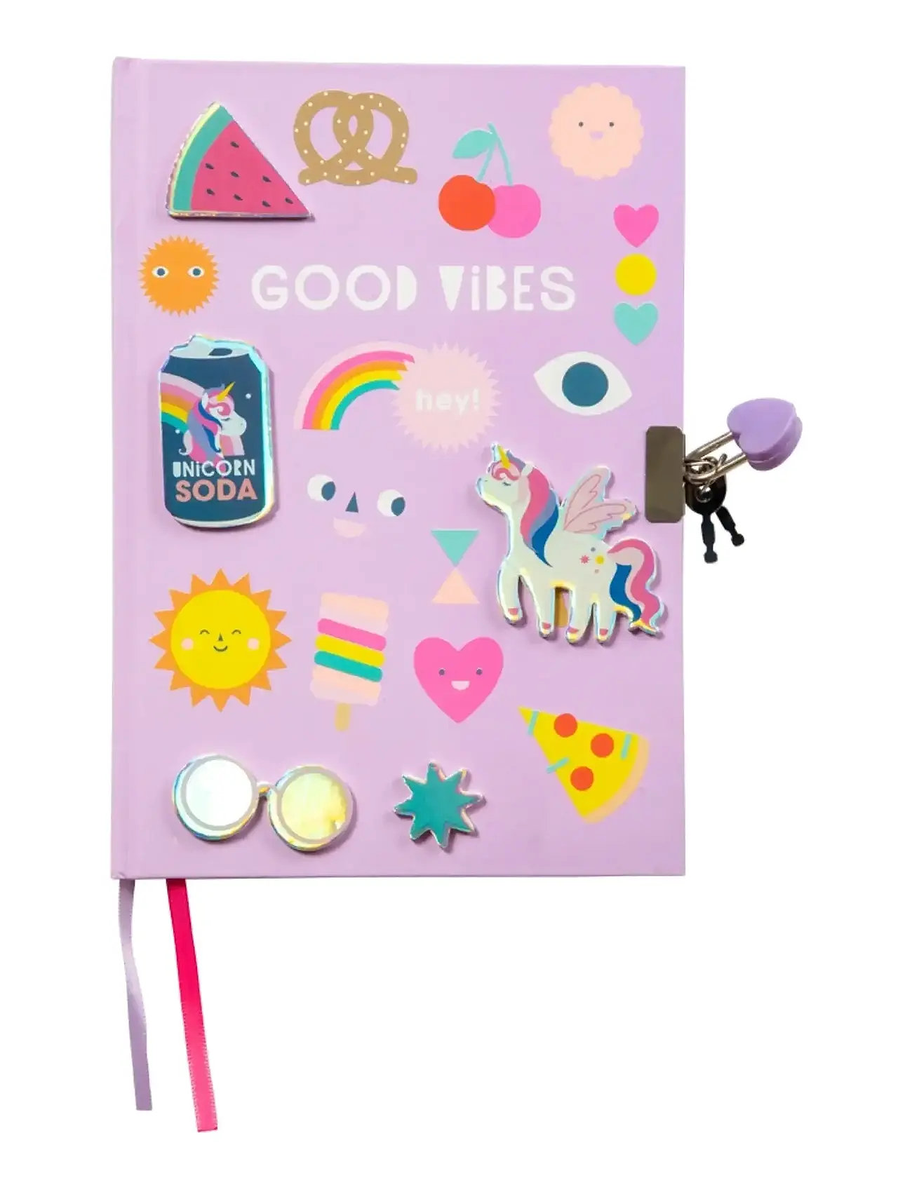 JOKER Diary Good Vibes Lila - NO LENGTH - Kinder
