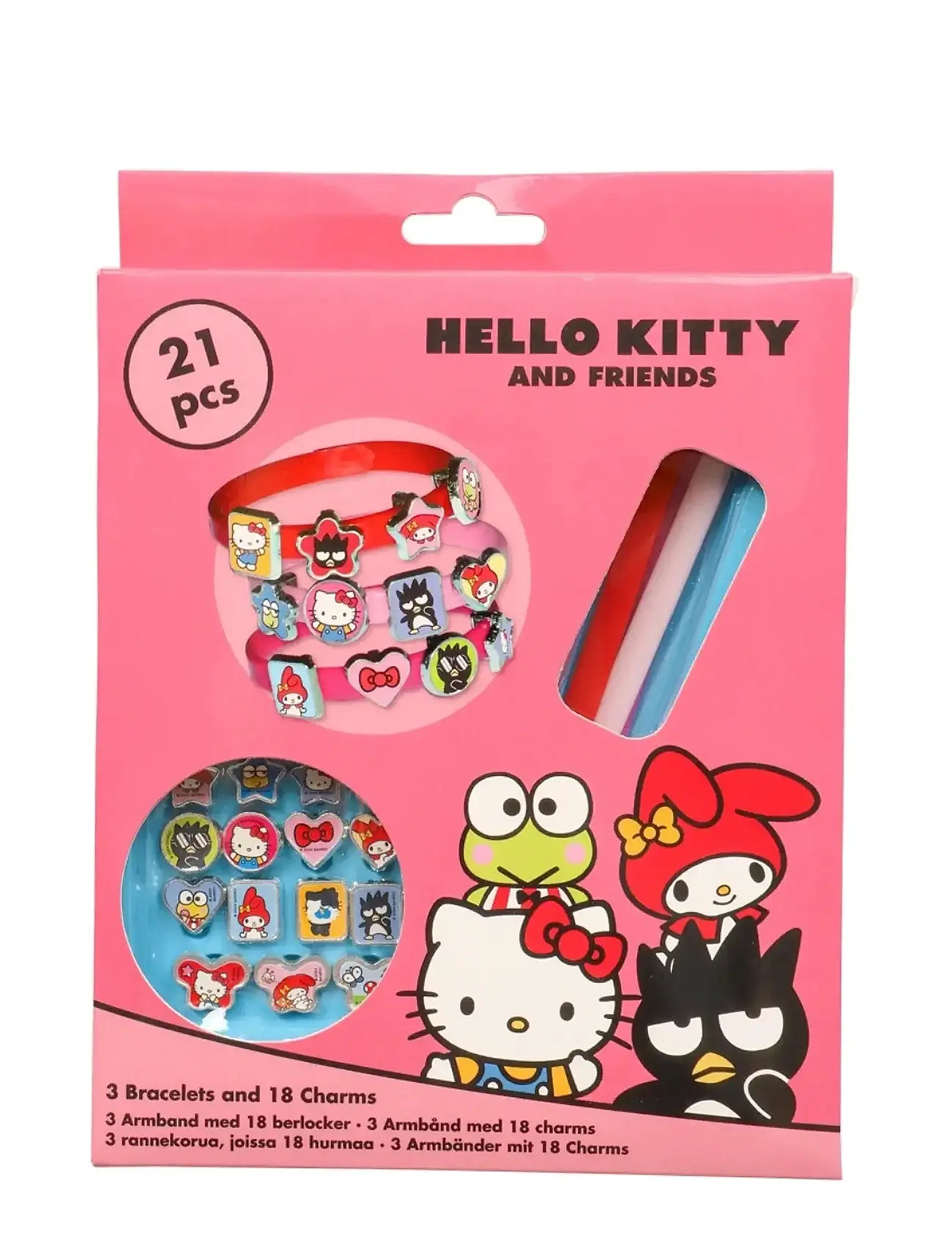 Joker Hello Kitty Bracelets And Charms, NO LENGTH, Pink, Håndværk > Smykker & Tilbehør, Børn