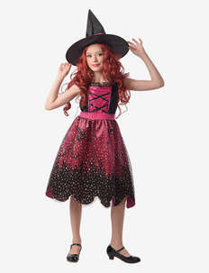 COSTUME DRESS PINK WITCH 146-152 - kostumer - multi color