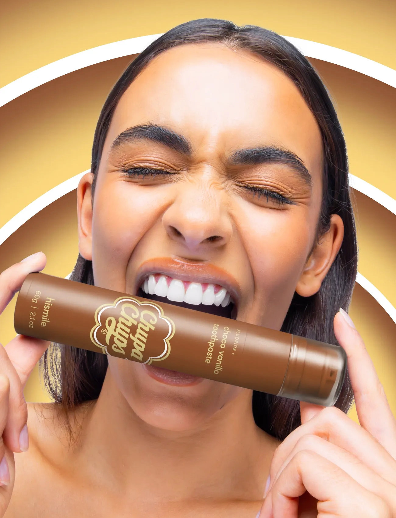 Hismile Chupa Chups Toothpaste, 60 G, Brown, Mundhygiejne > Tandpasta, Dame