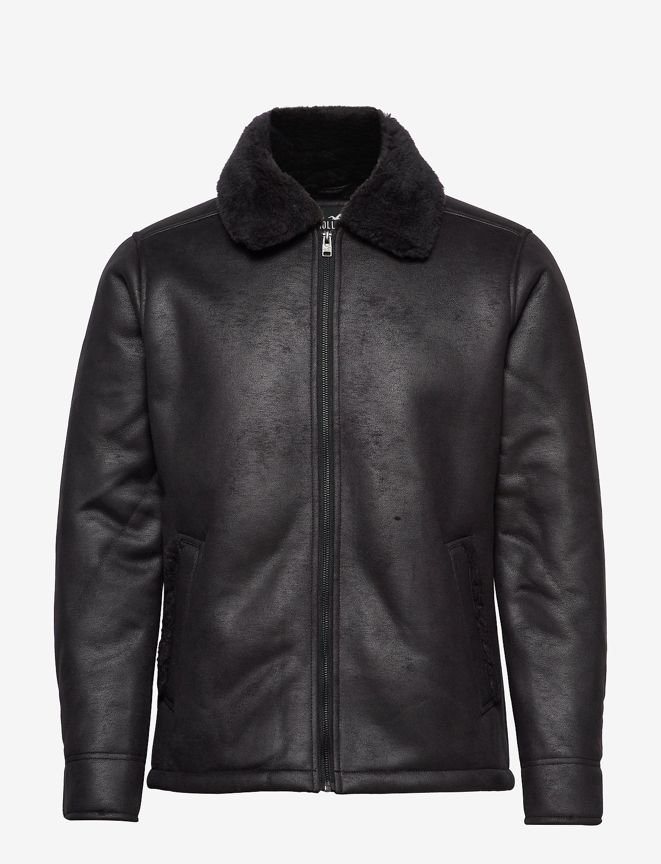 hollister leather jacket