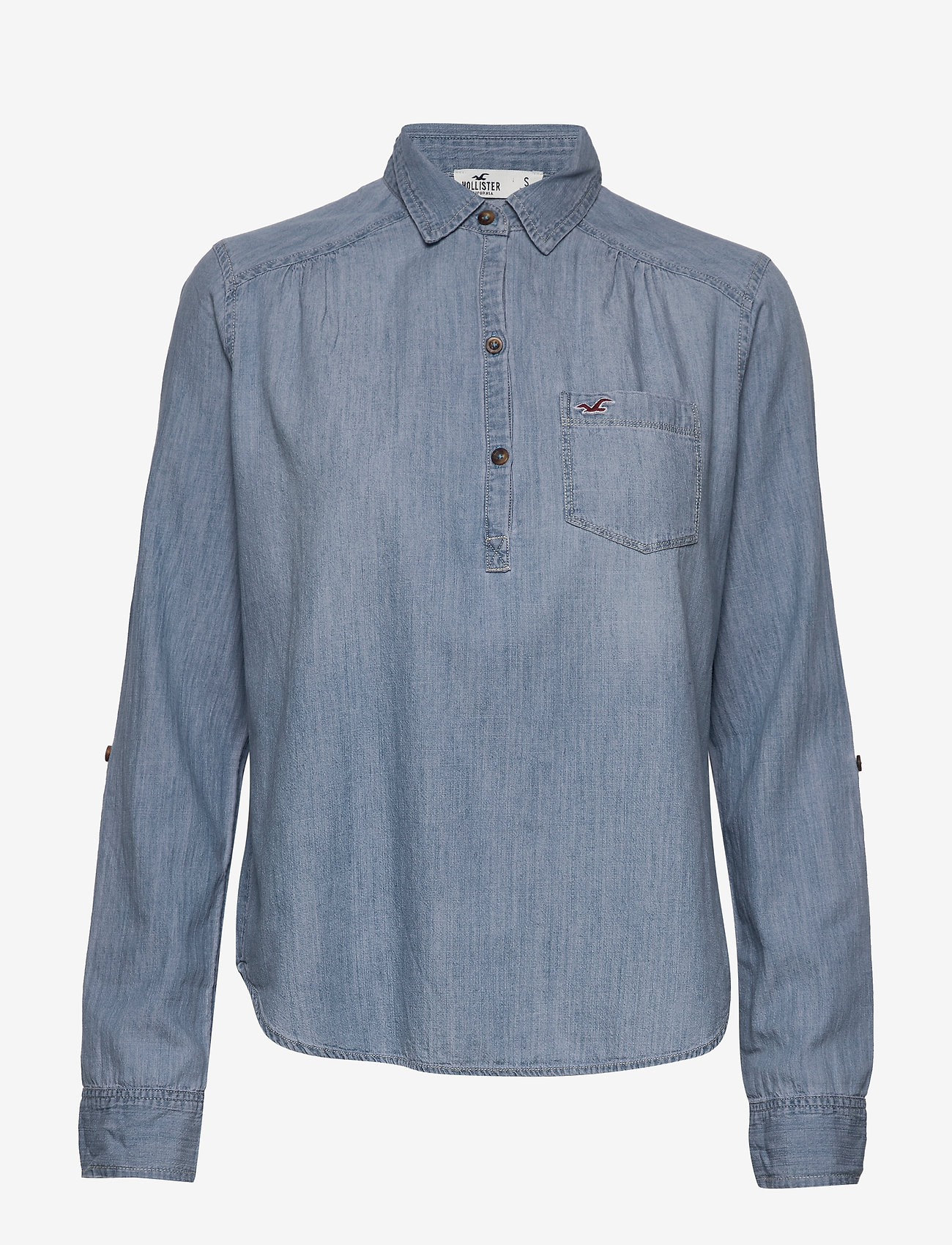 hollister denim shirt