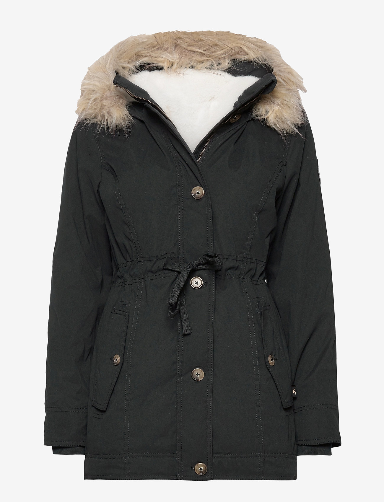Hollister Eddy Lined Parka (Black/cream) 734.50 kr