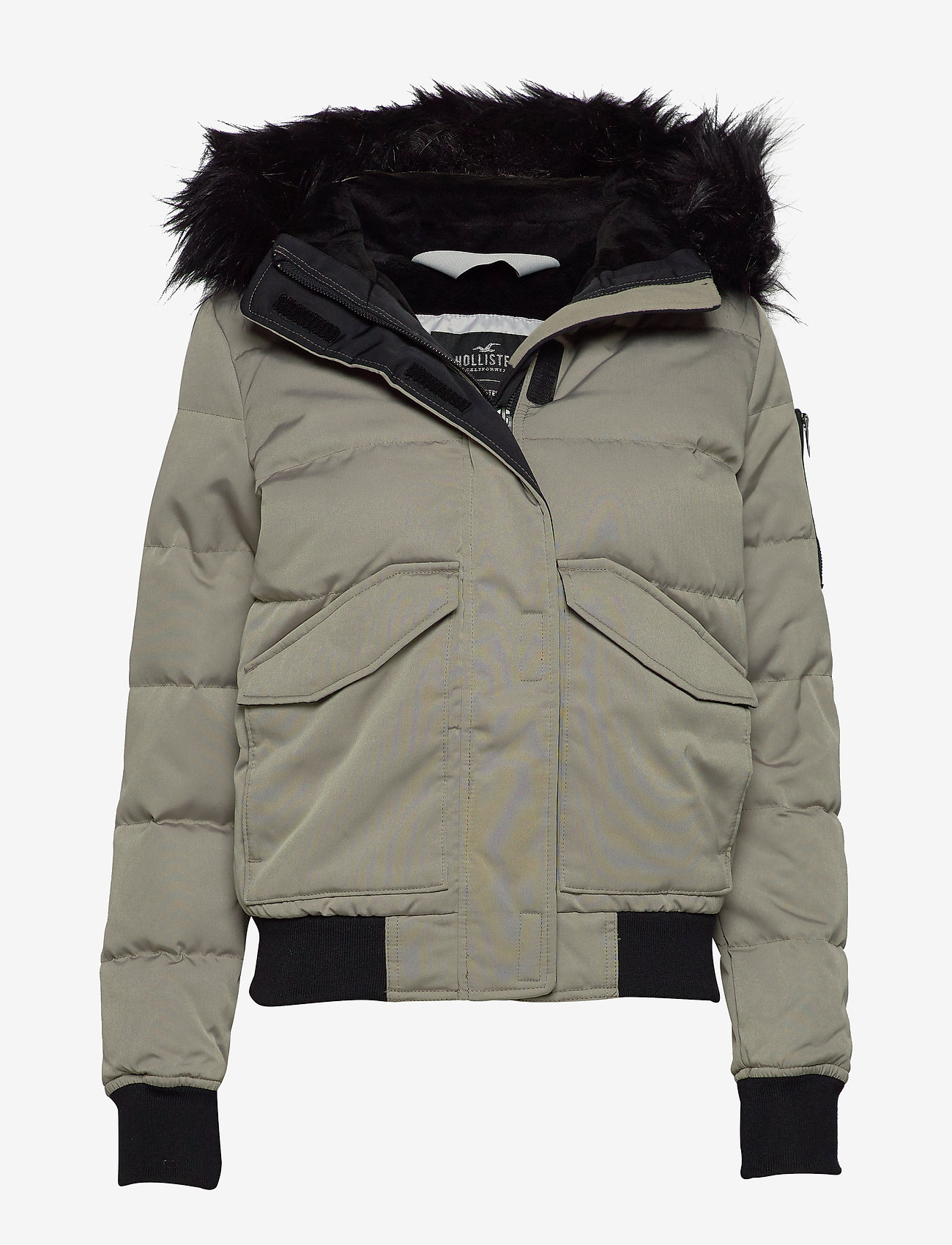 hollister puffer hood