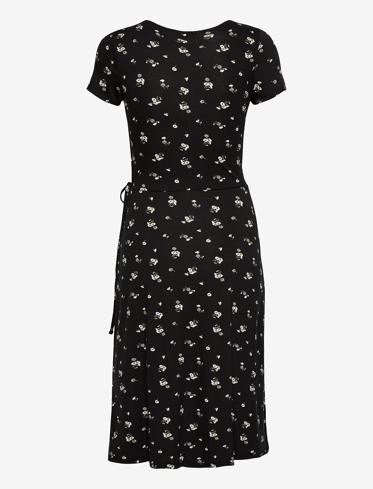 Knit Midi Dress (Black Pattern) (245.40 kr) Hollister