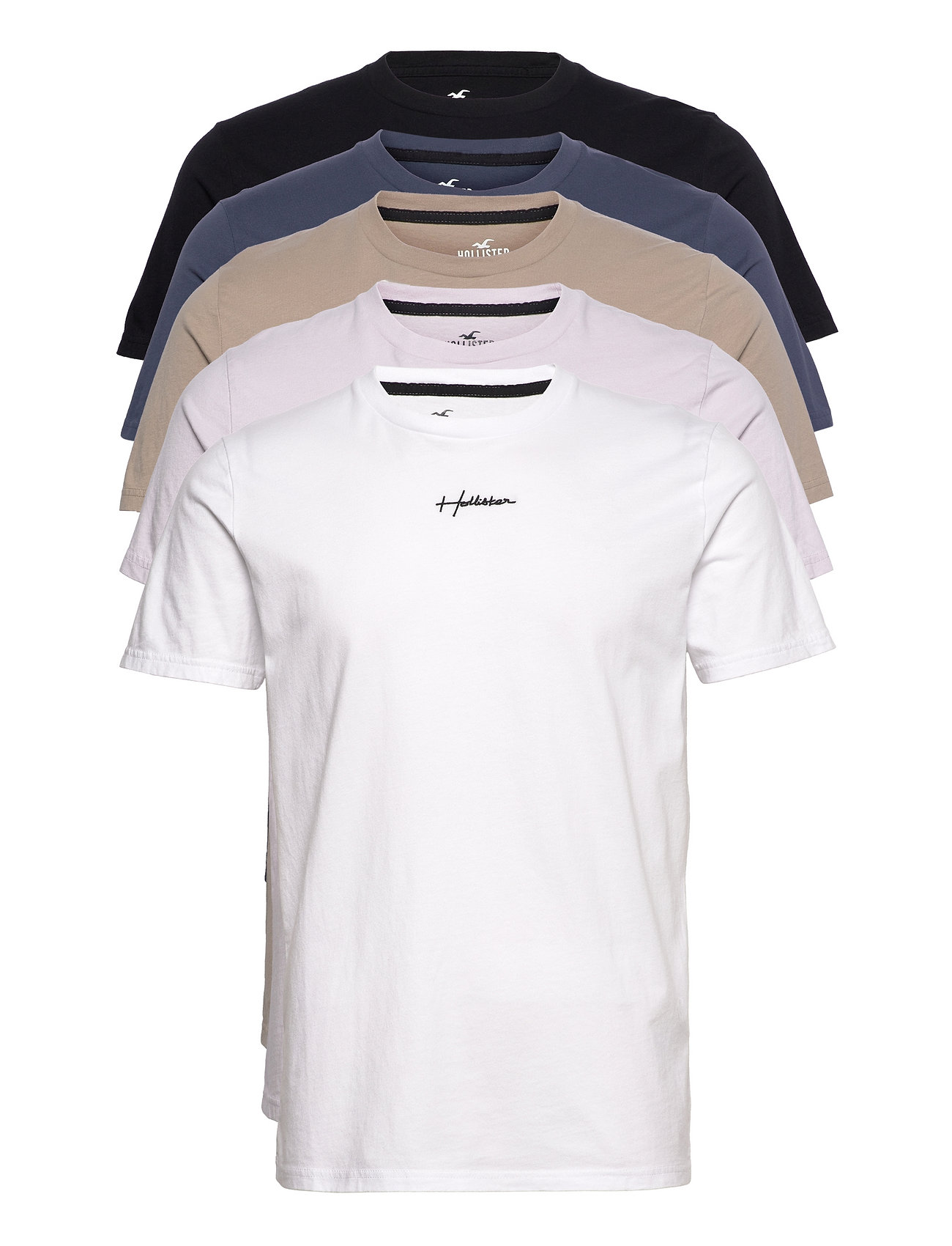 Hco. Guys Knits T-shirts Short-sleeved Multi/mönstrad Hollister