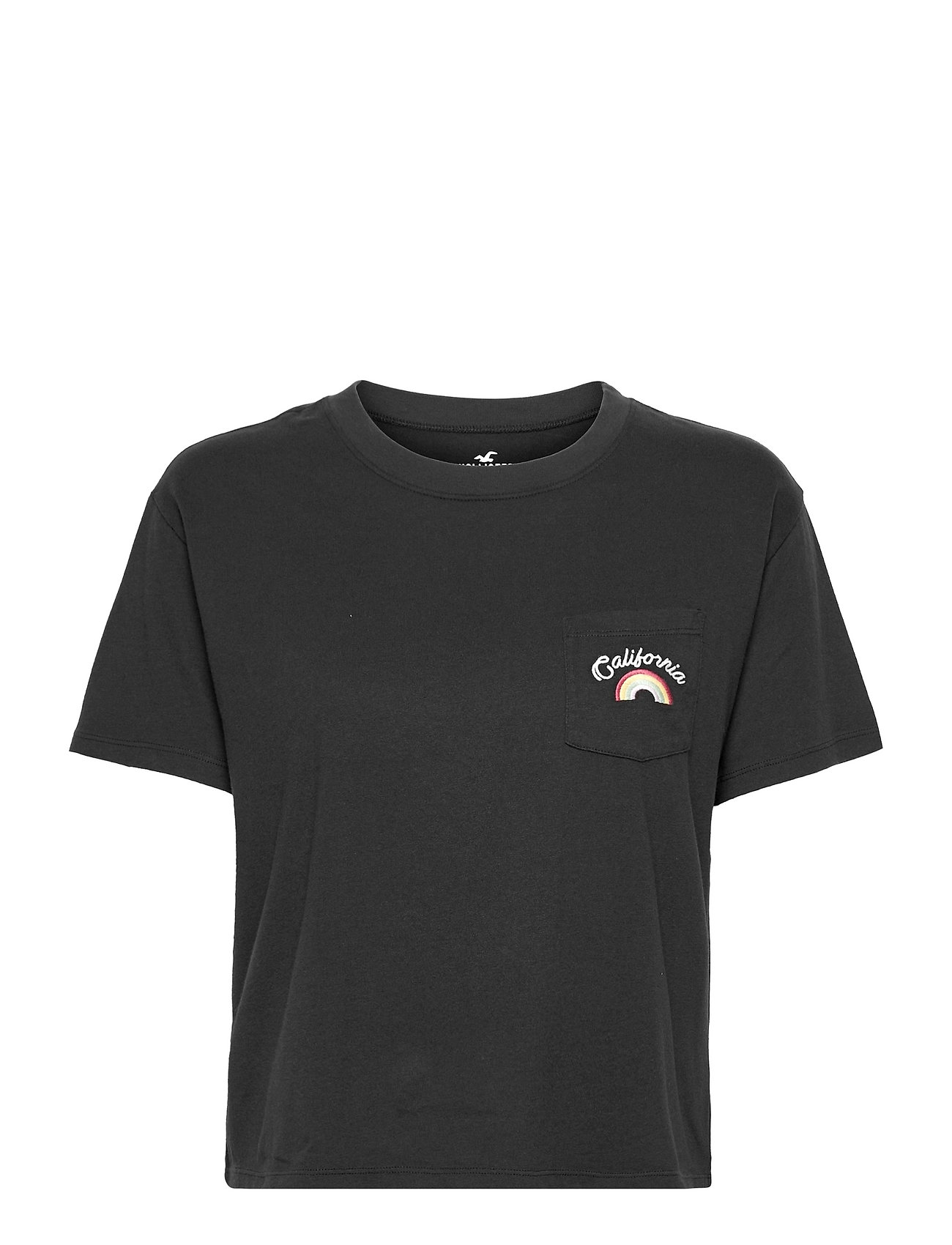 Hco. Girls Graphics T-shirts & Tops Short-sleeved Svart Hollister