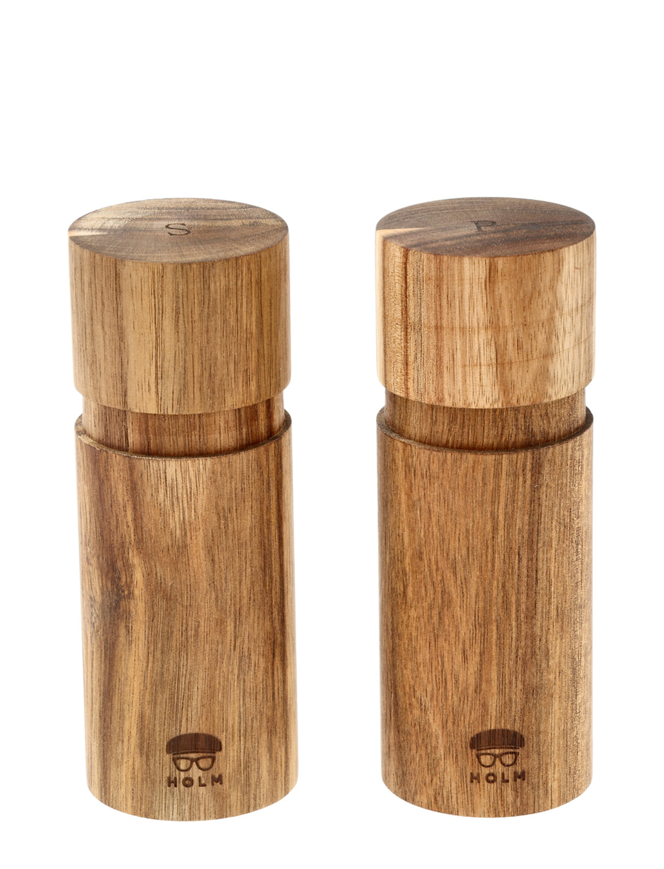 Holm Salt And Pepper Grinder 15,2 Cm Acacia Wood Multi/patterned