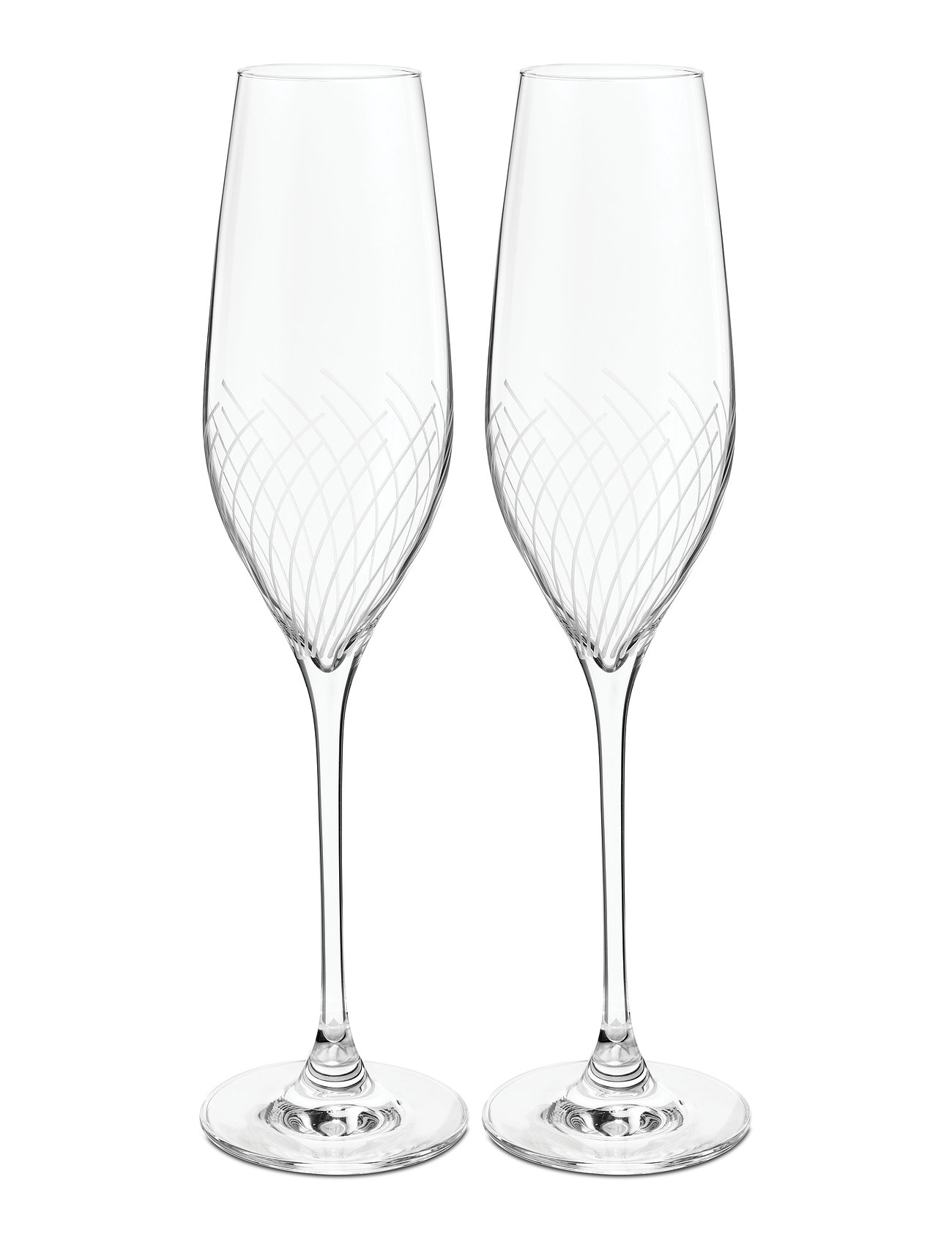 Holmegaard Cabernet Lines Champagneglas 29 Cl 2 Stk. Nude