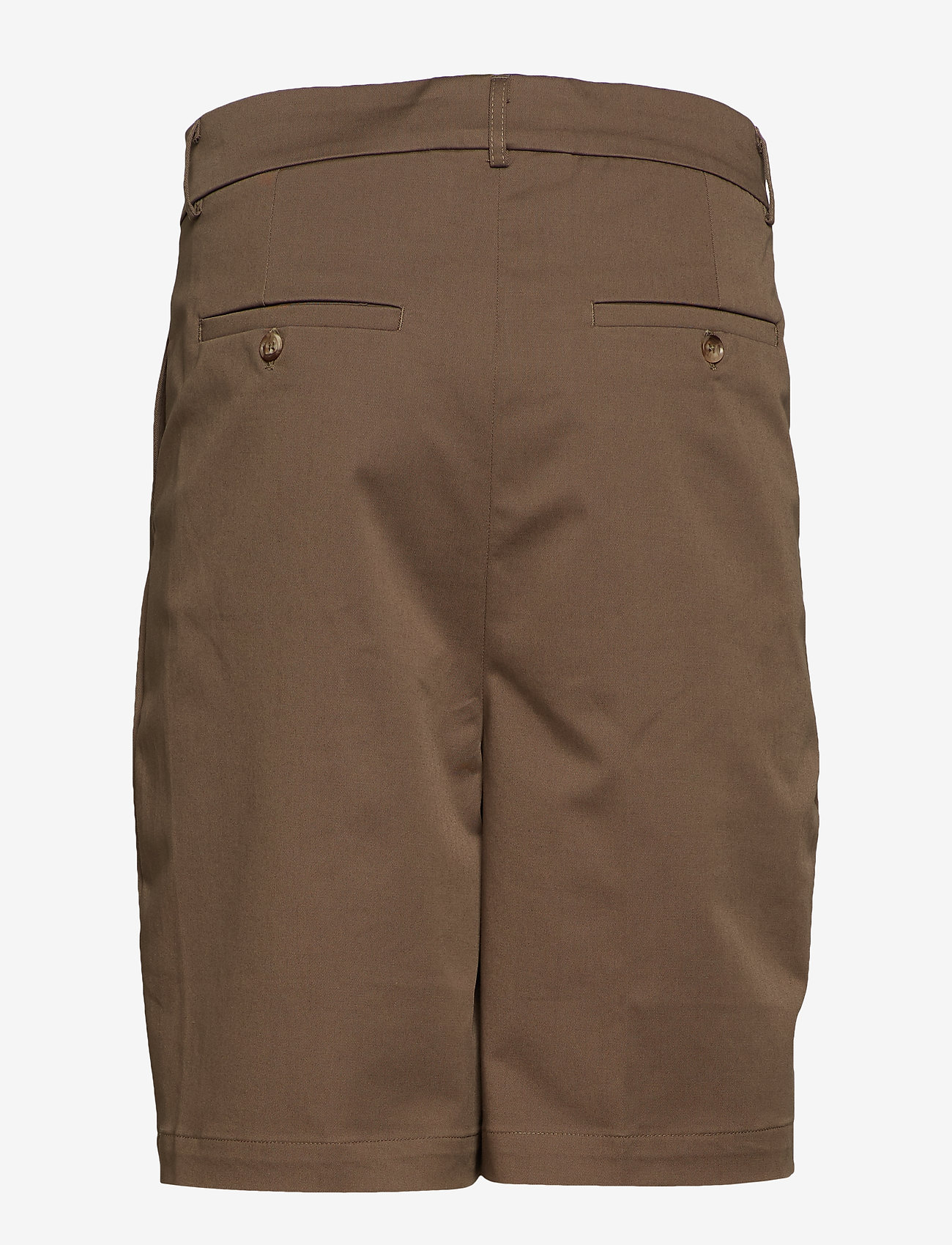 khaki tailored shorts