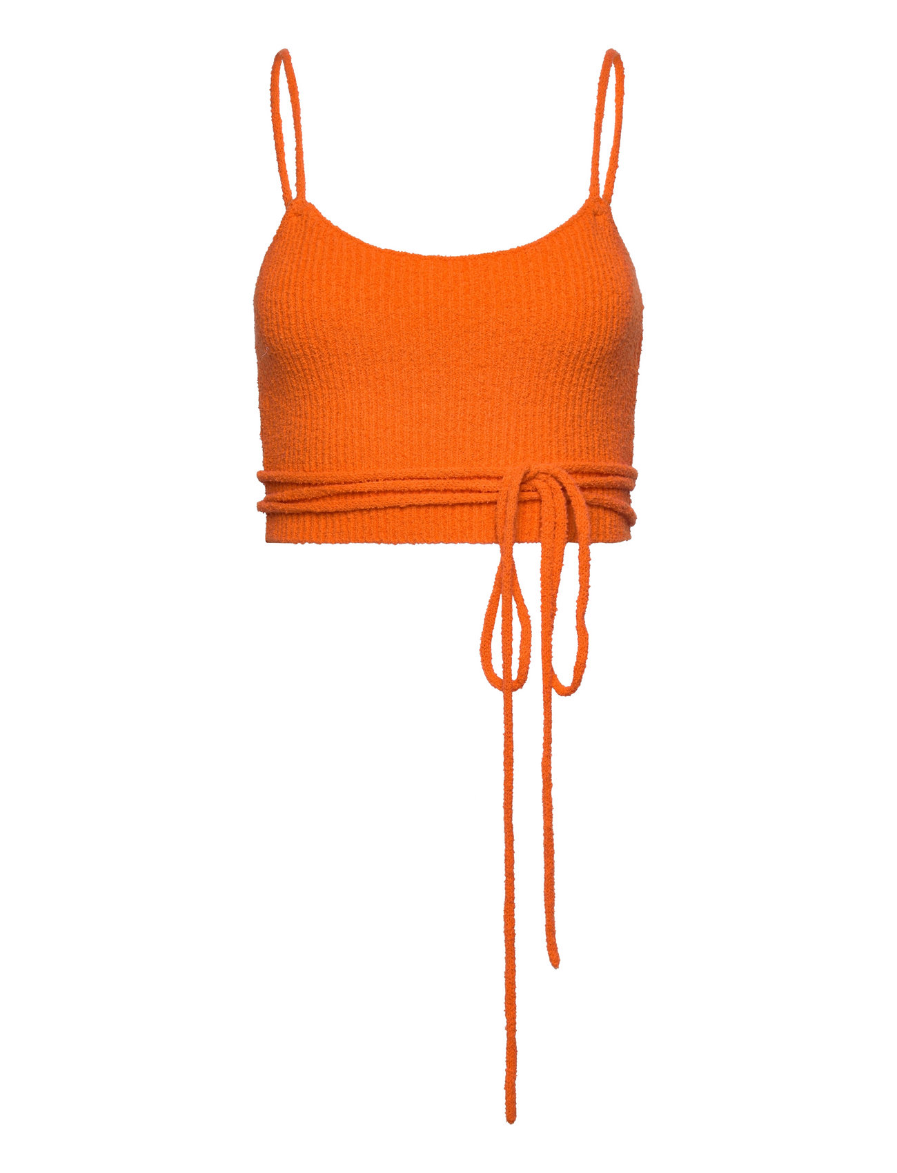 Fama Knit Top Tops Crop Tops Sleeveless Crop Tops Orange HOLZWEILER