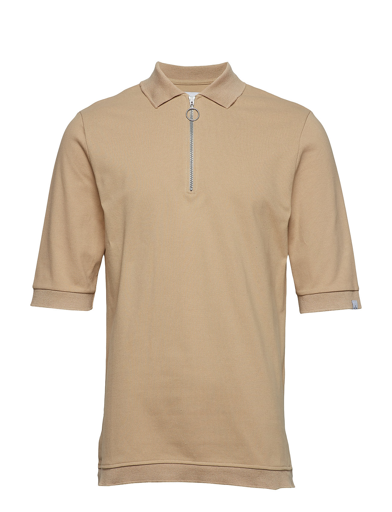 Simon Tee Beige Coltrui Met Korte Mouwen Holzweiler holzweiler kopen in de aanbieding