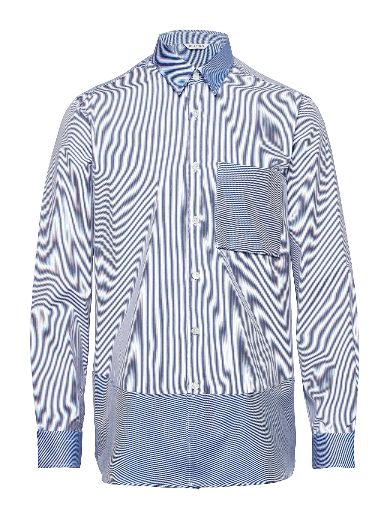 Boxy Shirt Longsleeve Overhemd Business Blauw Holzweiler holzweiler kopen in de aanbieding