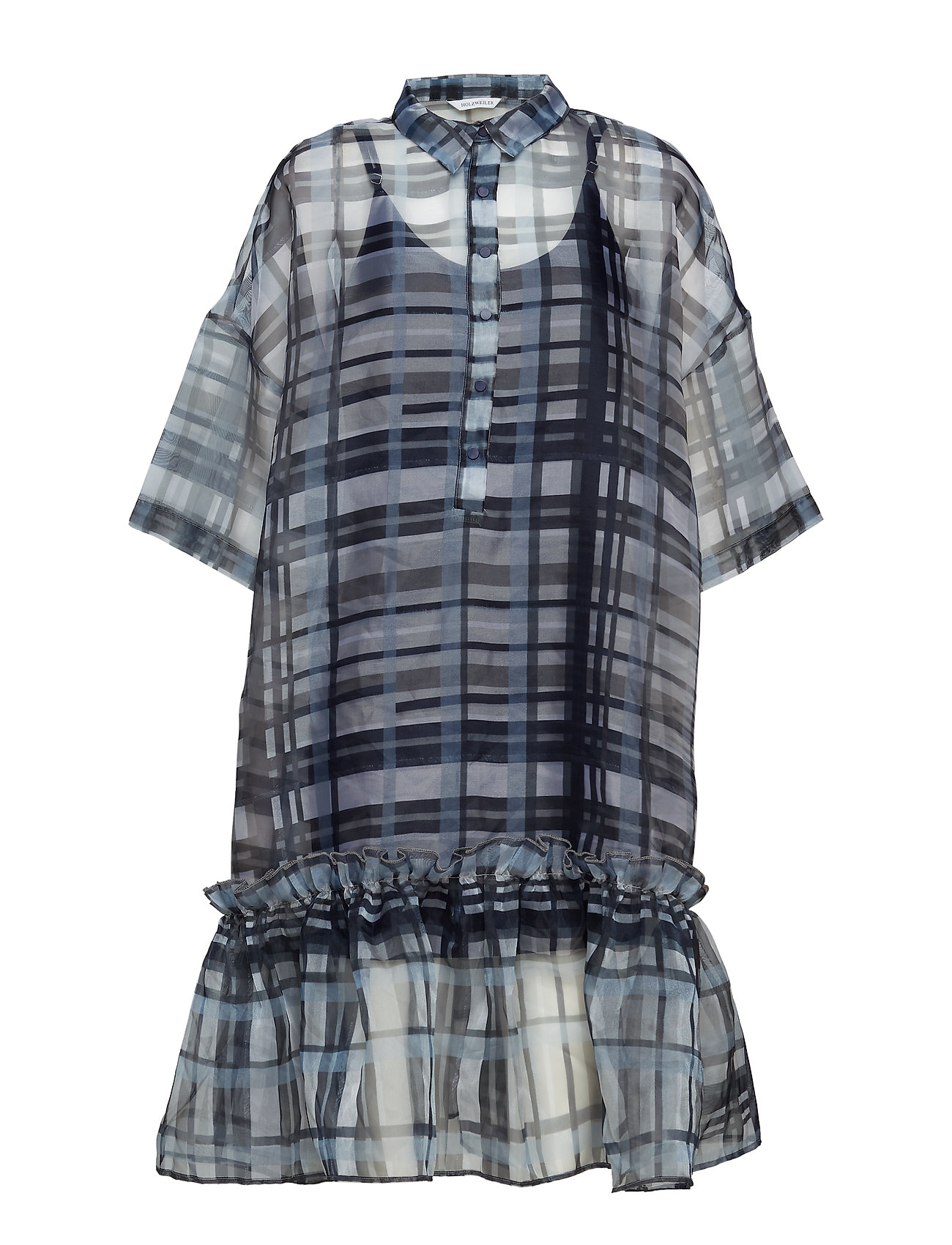 Twisted Dress Korte Jurk Blauw Holzweiler holzweiler kopen in de aanbieding