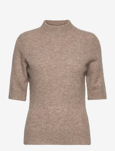 Puff Knit Tee - trøjer - taupe