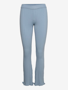 Dahlia Knit Trouser - slim fit trousers - mid blue