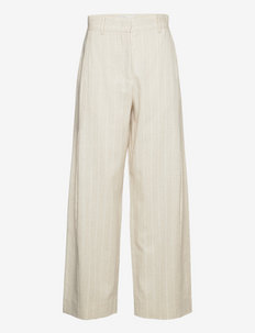 Vidda Trousers - wide leg trousers - sand stripe