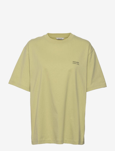Fleur Word Tee 22-02 - basic t-shirts - lt. green