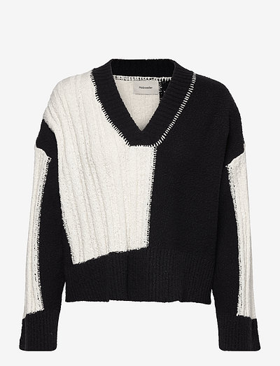 Hiet Knit Sweater 22-02 - megzti drabužiai - black mix