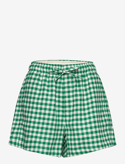 Musan Check shorts - casual shorts - green check