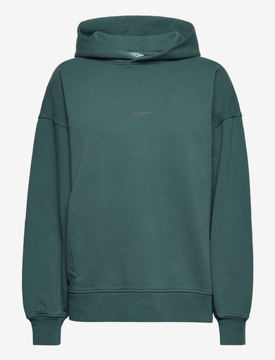 W. Paradise Oslo Hoodie - sweatshirts & hoodies - dk. green