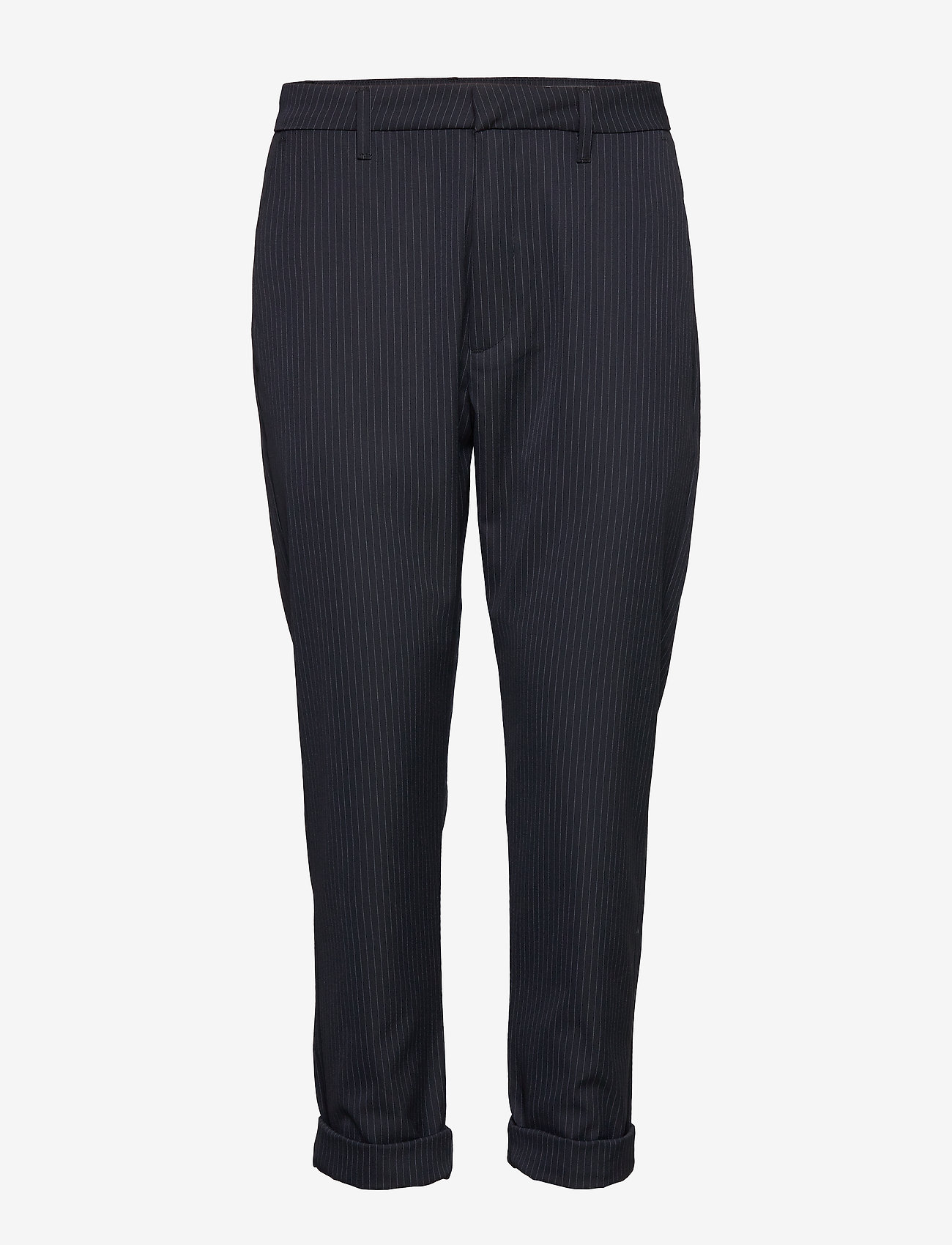 blue pinstripe pants