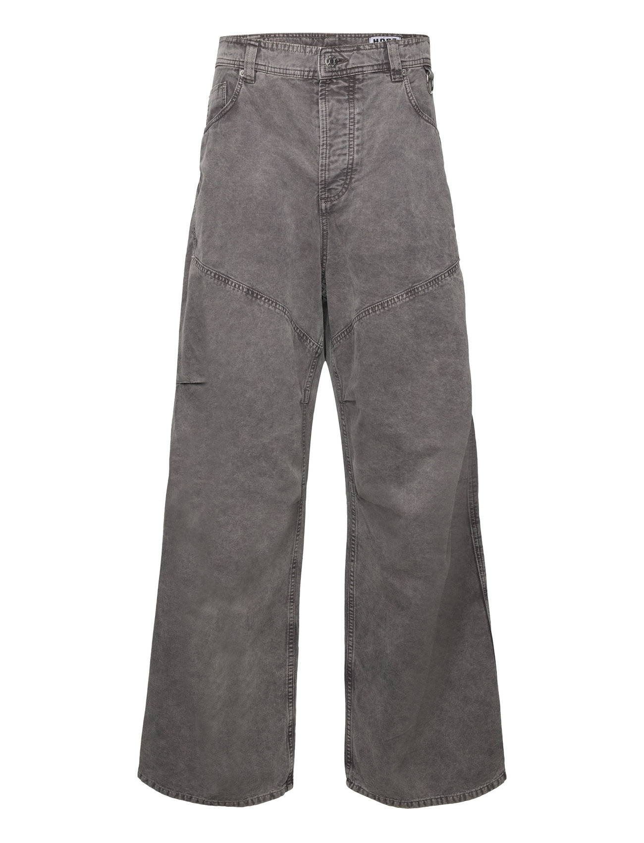 Wide-Leg Workwear Trousers Designers Jeans Relaxed Grey Hope