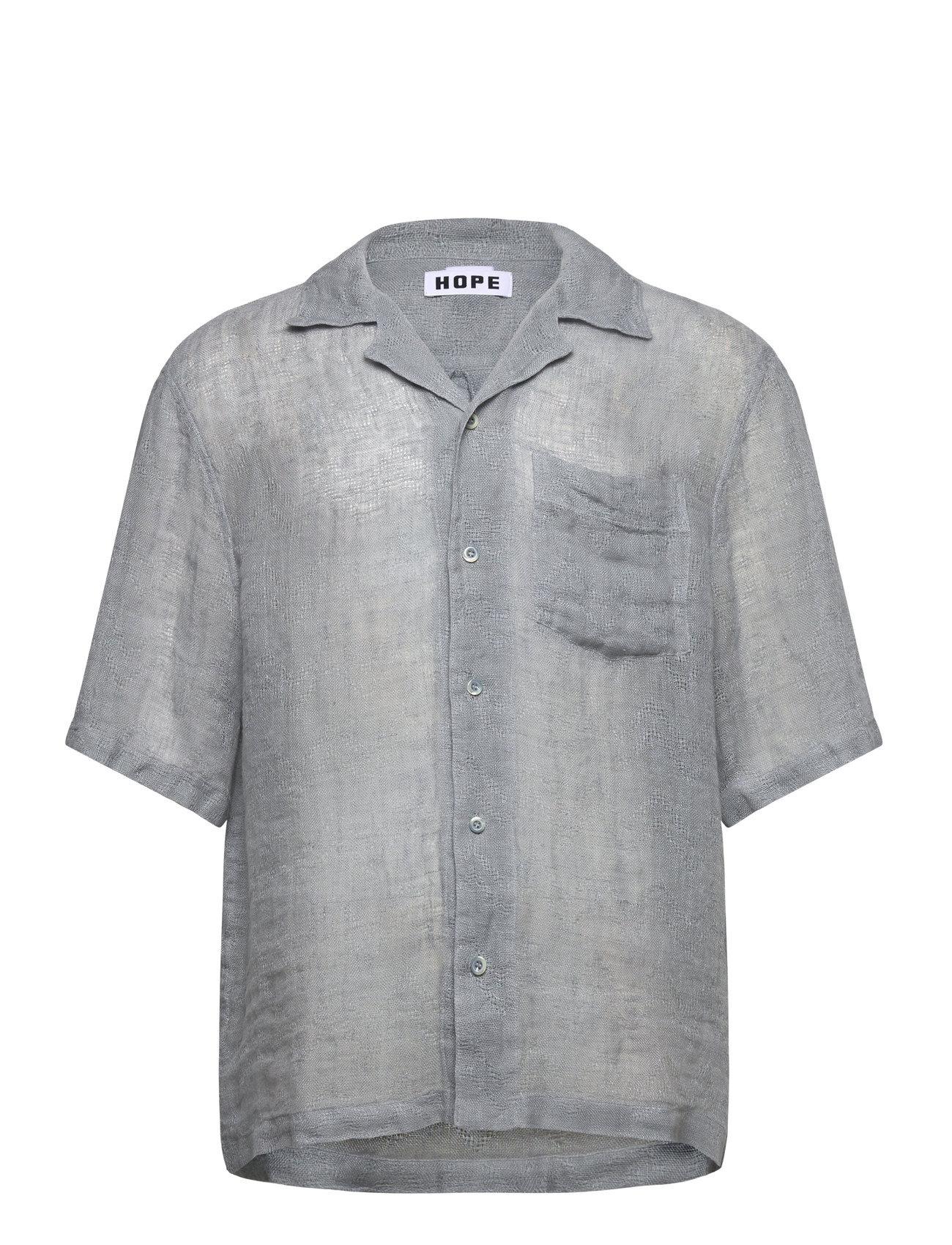 HOPE Blues Shirt Sheer Blau Linen Blau - 52 - Herren