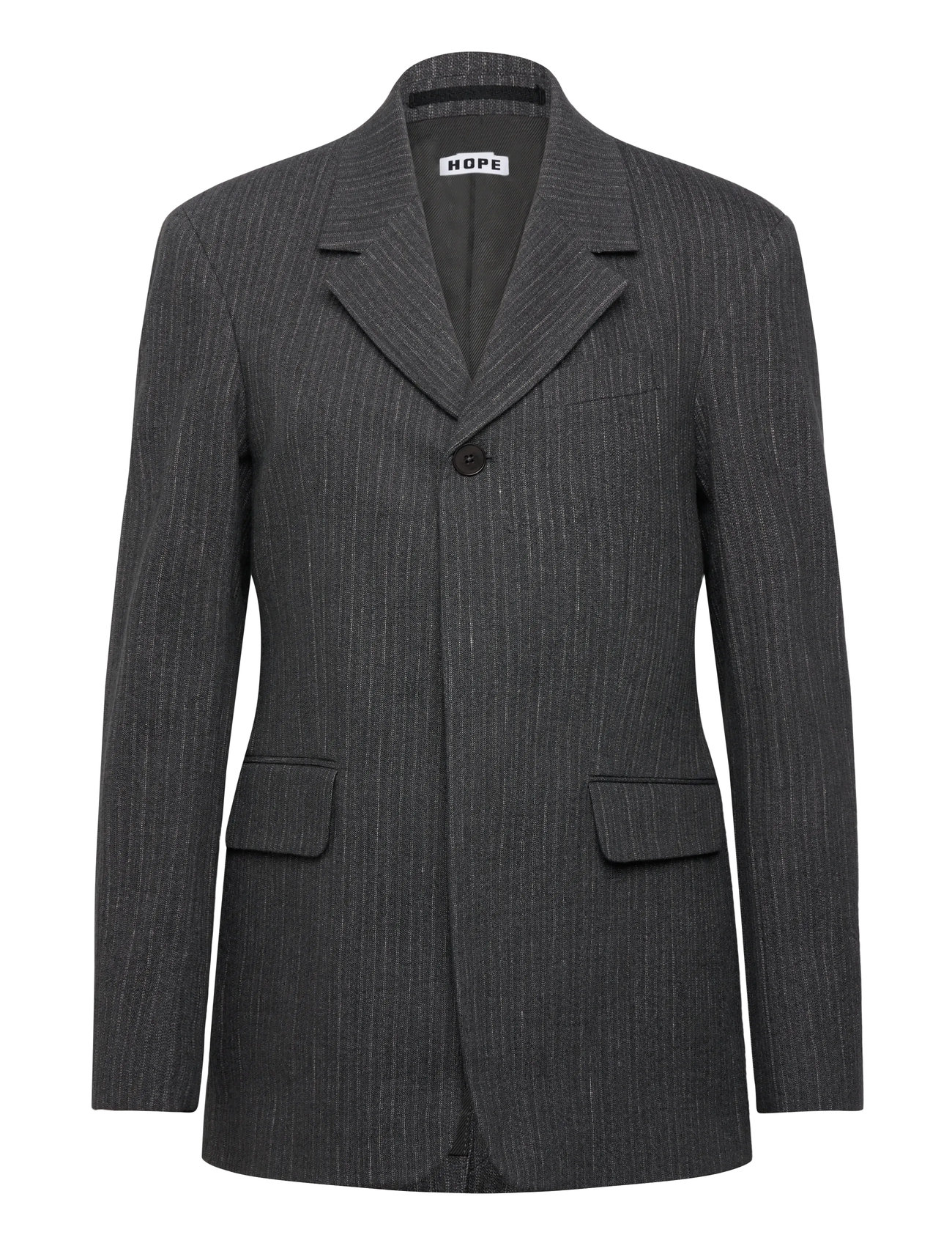 HOPE Fossil Blazer Textured Blau Grau Stripe-42 Grau - 40 - Damen