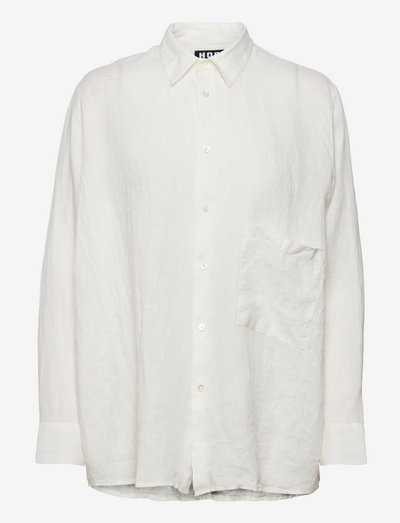 ELMA LINEN SHIRT - chemises en jeans - offwhite
