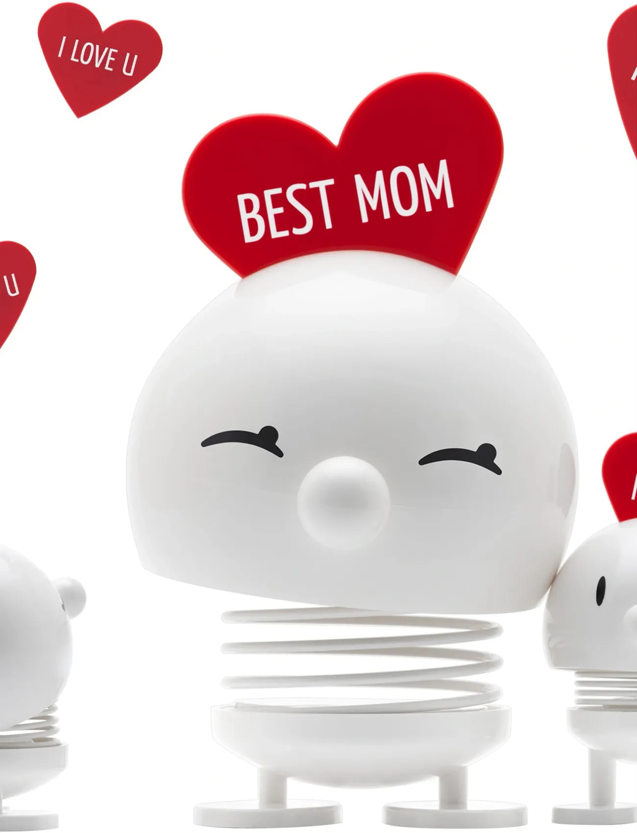 Hoptimist Hoptimist Love Bumble, S, White, Dekorativt Tilbehør-Detaljer > Porcelænsfigurer Og -Skulpturer, Unisex
