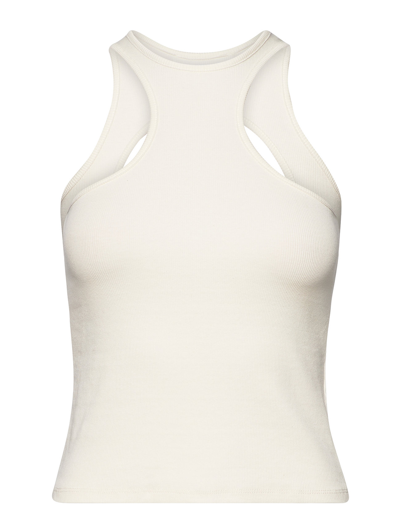 Gabara Hole Rib Top White Hosbjerg
