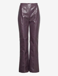 Fryd Dolly Pants - leren broeken - dark purple