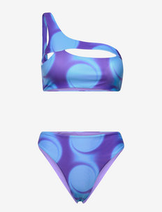 Fulon Bikini Top - bikini komplekti - water circle purple/blue