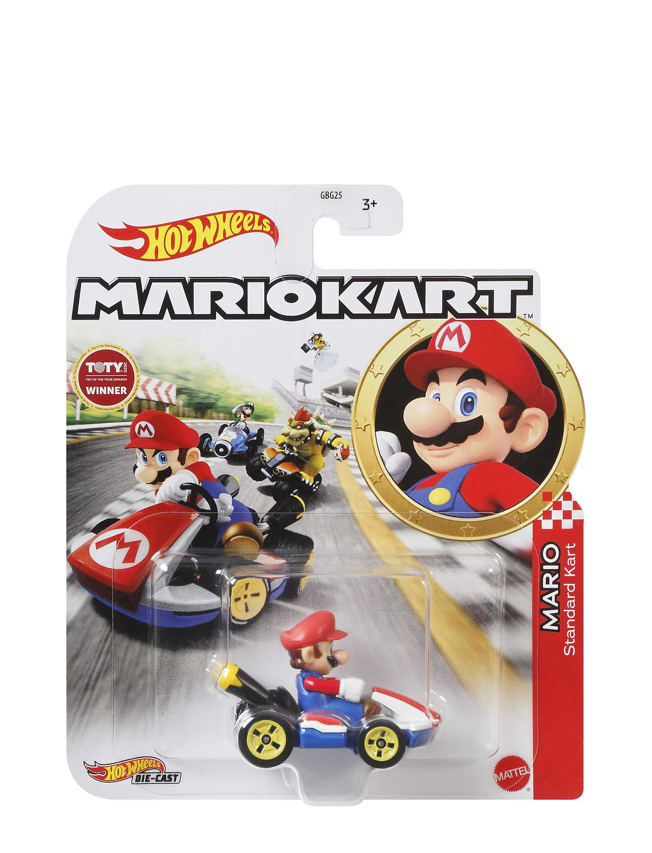 Hot Wheels® Mario Kart™ Mario, Standard Kart Vehicle Toys Toy Cars & Vehicles Toy Cars Multi/mönstrad Hot Wheels
