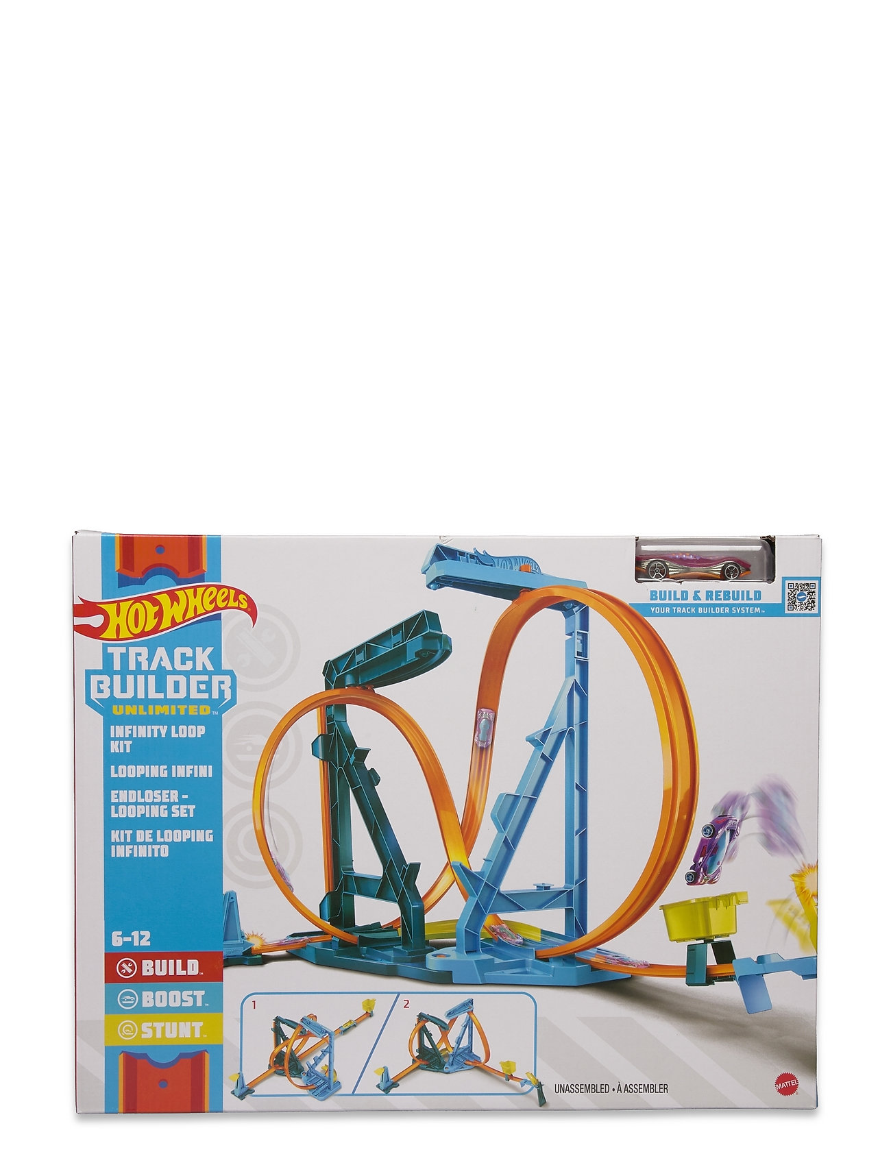 Hot Wheels® Track Builder Unlimited™ Infinity Loop Kit Toys Toy Cars & Vehicles Race Tracks Multi/mönstrad Hot Wheels