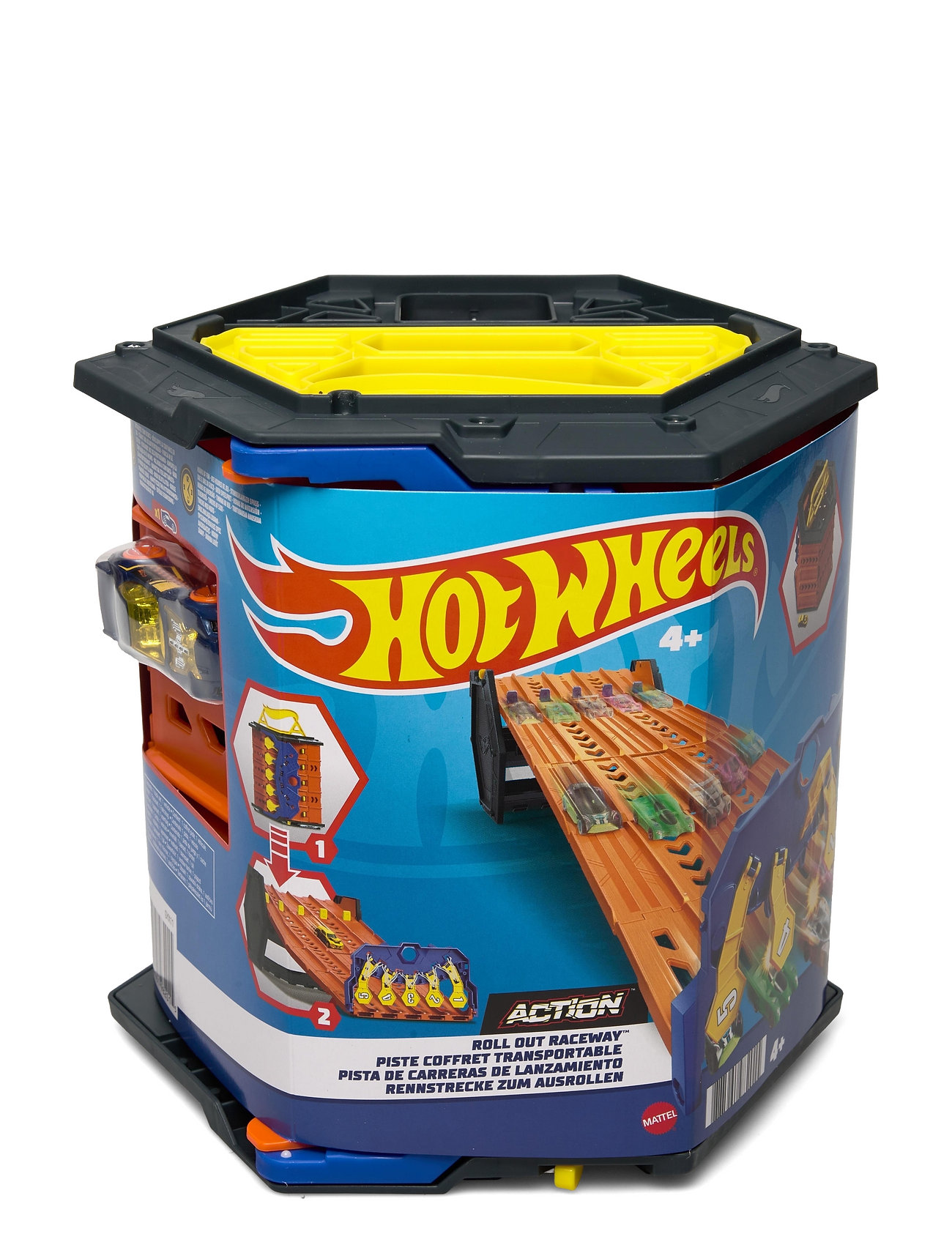 Hot Wheels Roll Out Raceway, Track Set Toys Toy Cars & Vehicles Race Tracks Multi/mönstrad Hot Wheels