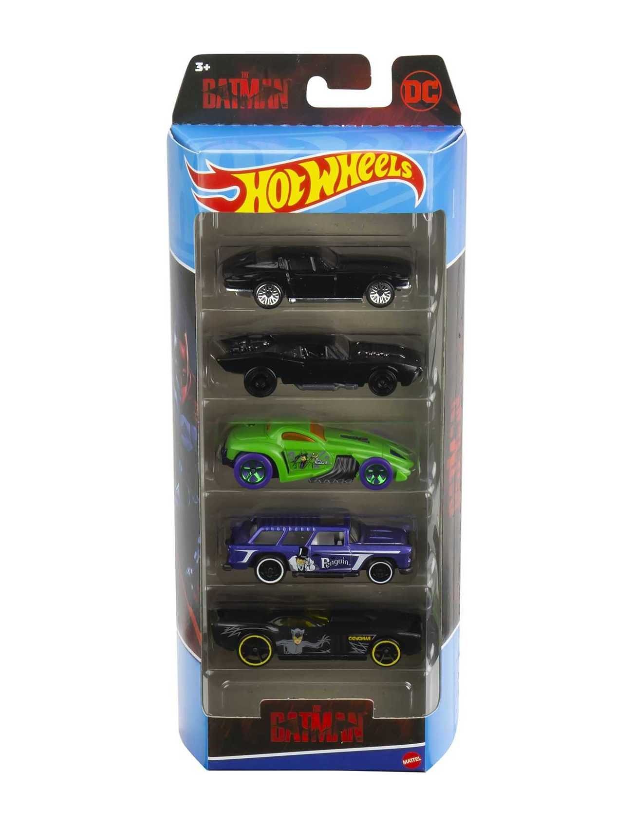 Hot Wheels Batman 5Pk Toys Toy Cars & Vehicles Toy Cars Multi/mönstrad Hot Wheels