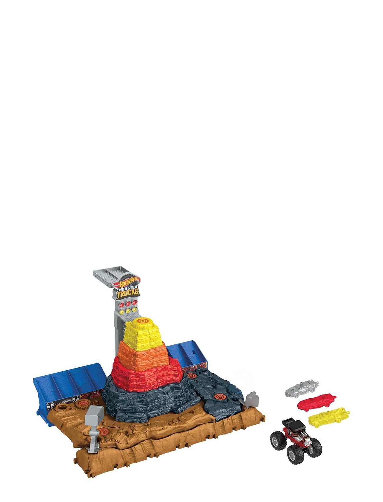 Hot Wheels Monster Trucks Hot Wheelsmonster Trucks Arena Smashers B Shaker Ultimate Crush Yard Playset Multi/patterned