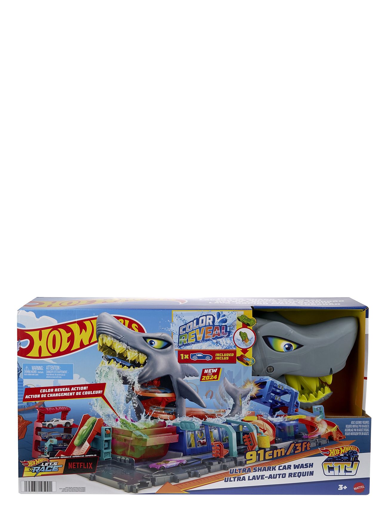 Hot Wheels City Ultra Shark Car Wash, Playset Multi/patterned