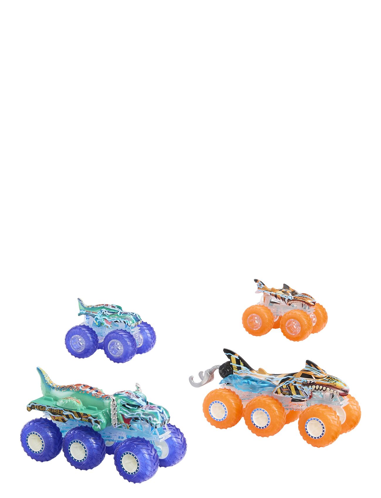 Hot Wheels Monster Trucks Hwmt Big Rig And Truck Multipack Multi/patterned