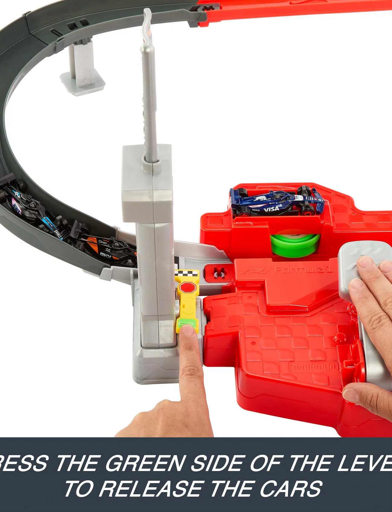Hot Wheels Racing Formula 1 Sprint Race Circuit Track Set With 3 Die-Cast Toy Cars In 1:64 Scale, One Size, Multi/patterned, Legetøjsbiler Og -Køretøj