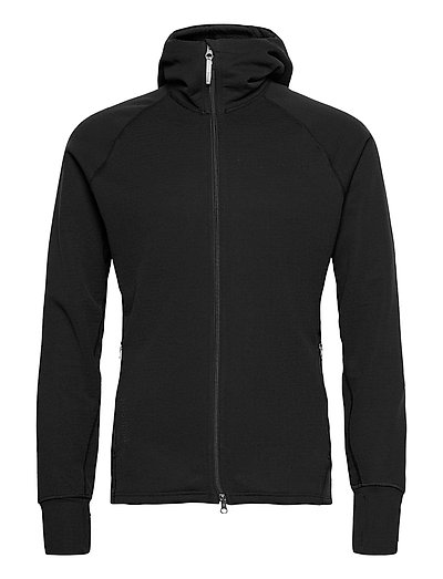 long black fleece jacket