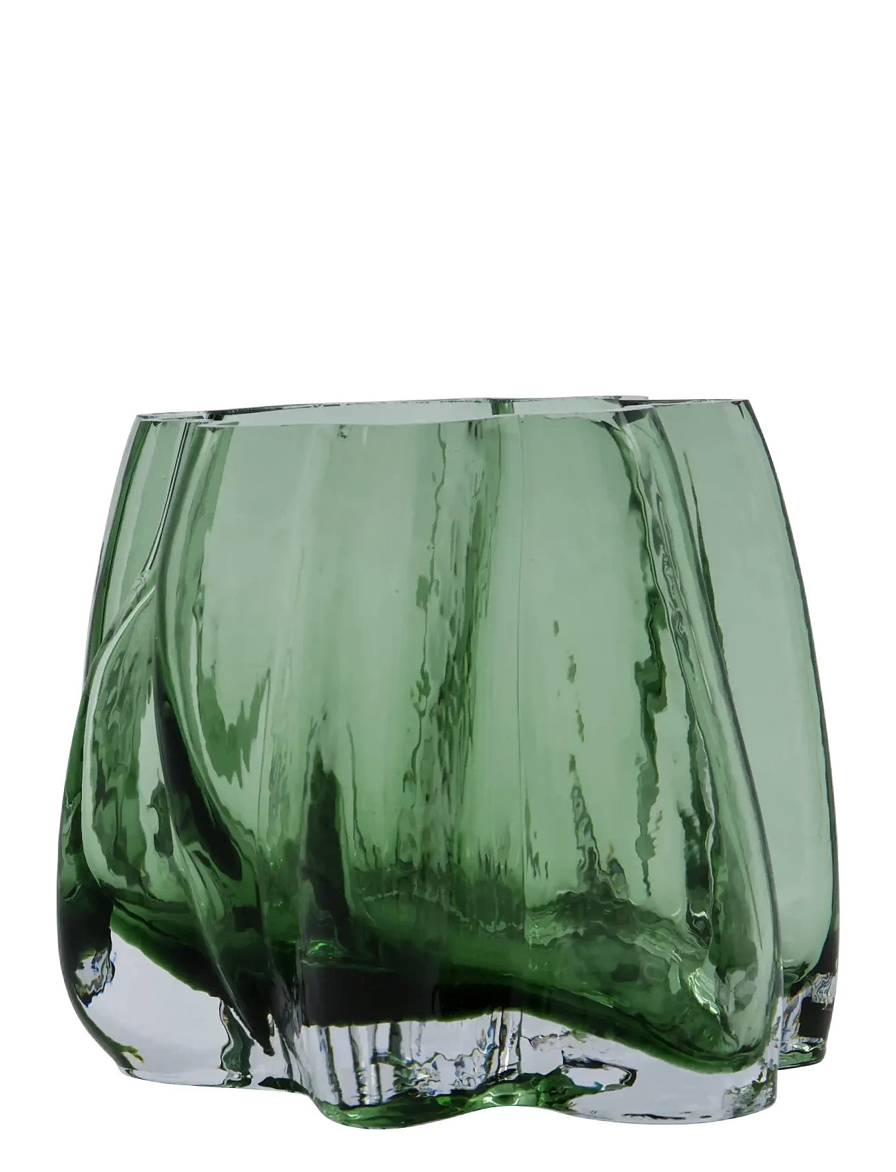 house doctor Fyrfadsstage, Hdcurva, Grøn, 15X15X12.5 cm, Green, Lysestager & Lanterner > Fyrfadsstager, Unisex